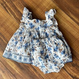 JANIE AND JACK dress and bloomer set